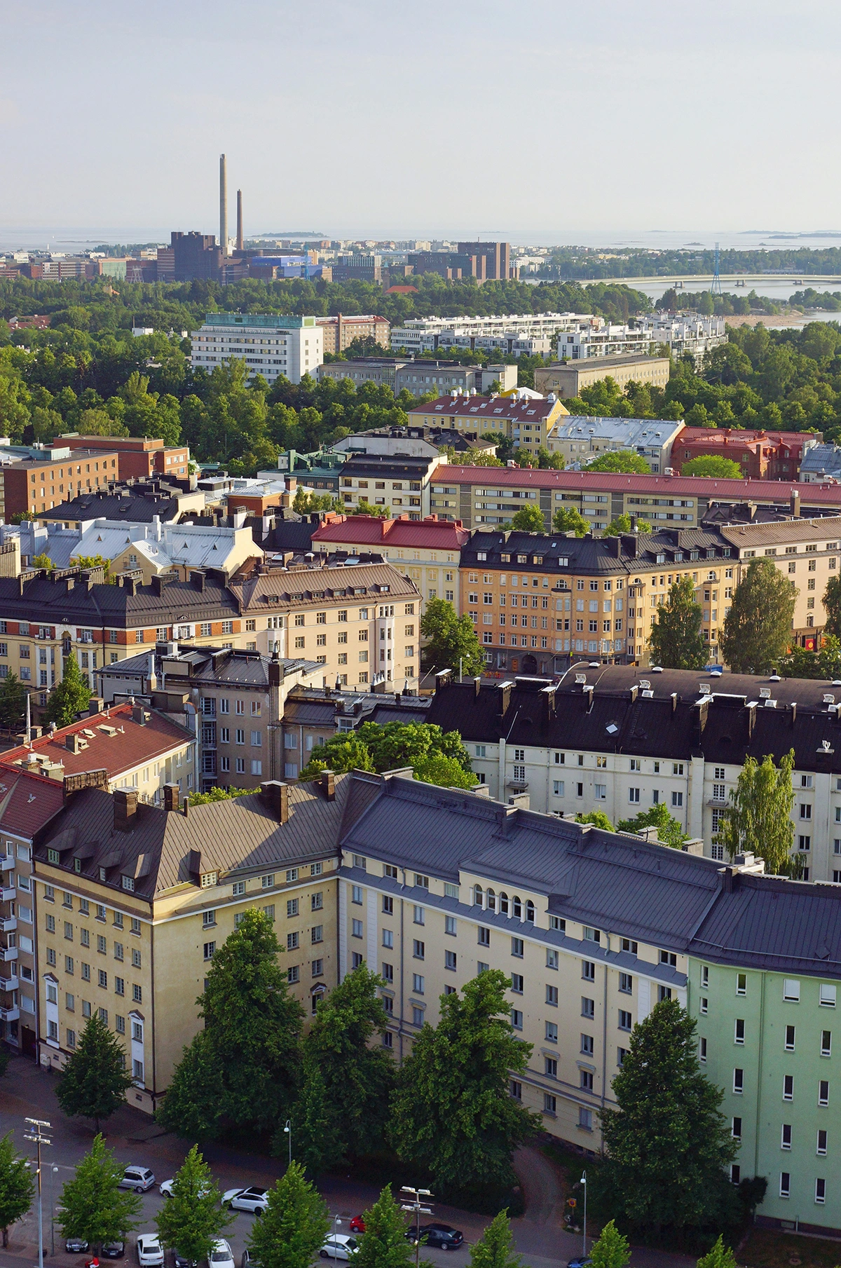 Helsingin kerrostalot ilmasta – kaupunkikuva